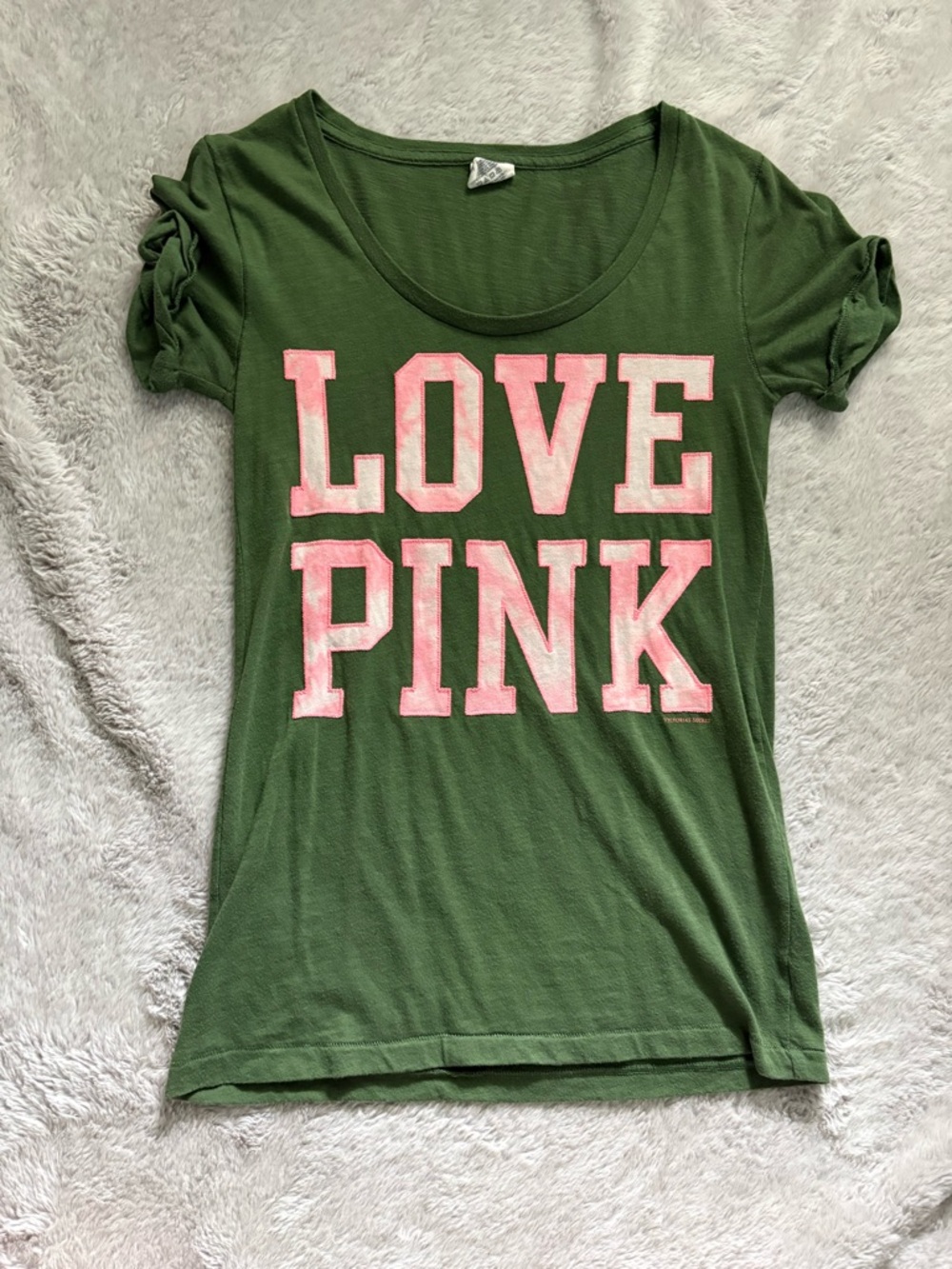Love Pink Cuffed Sleeve Top